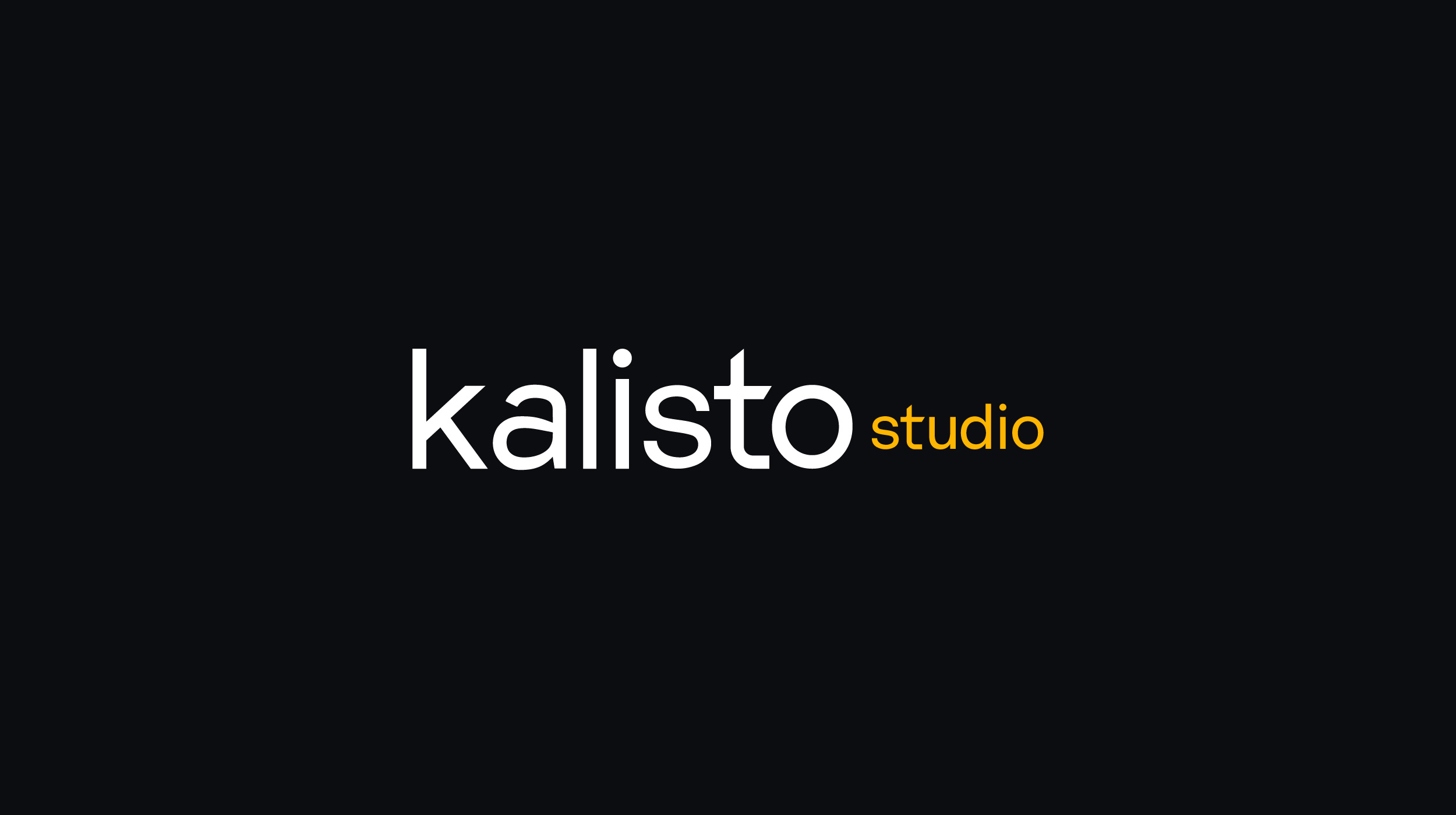 Kalistostudio logo custom typography branding graphic design webdesign