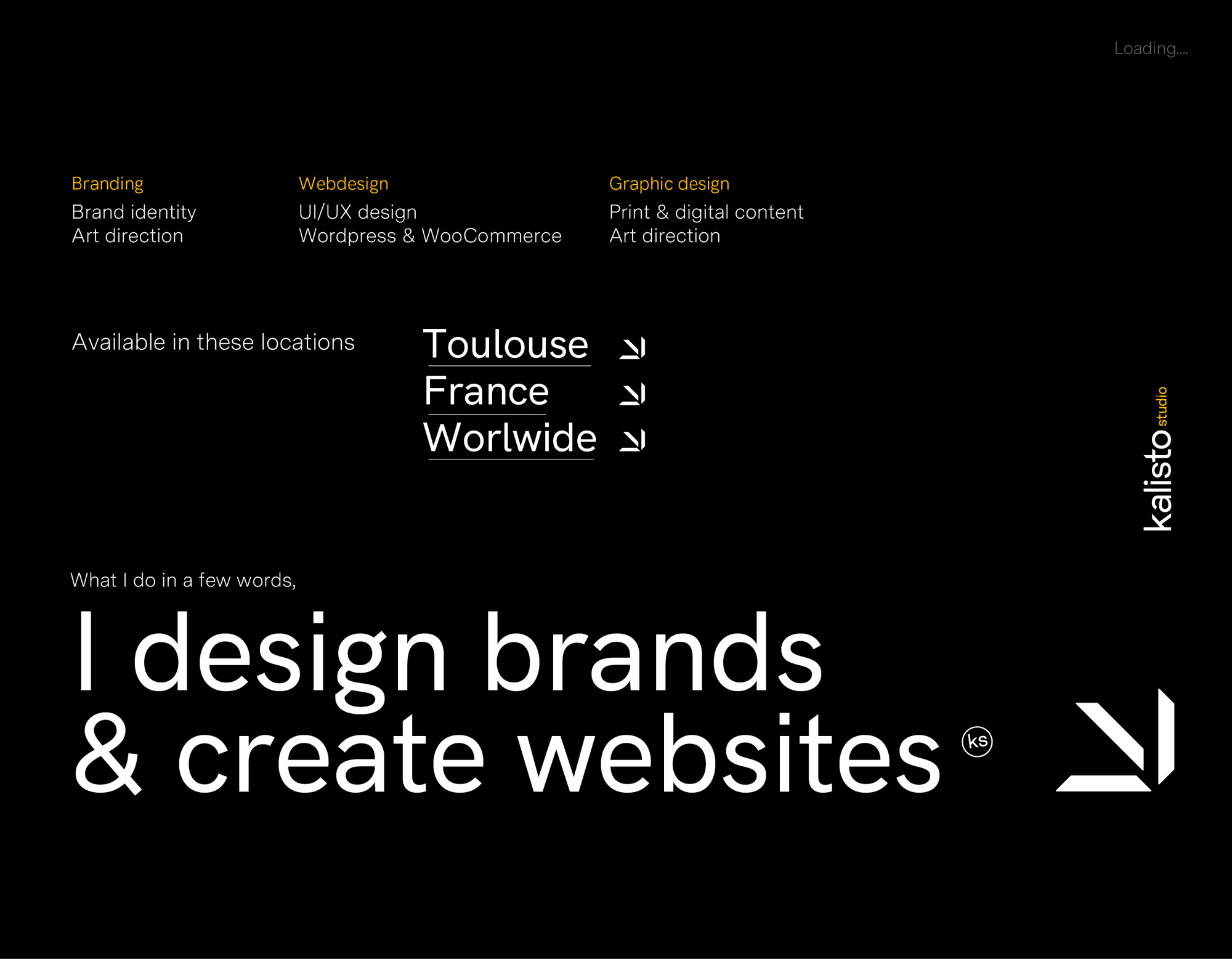 Kalistostudio branding graphic design webdesign
