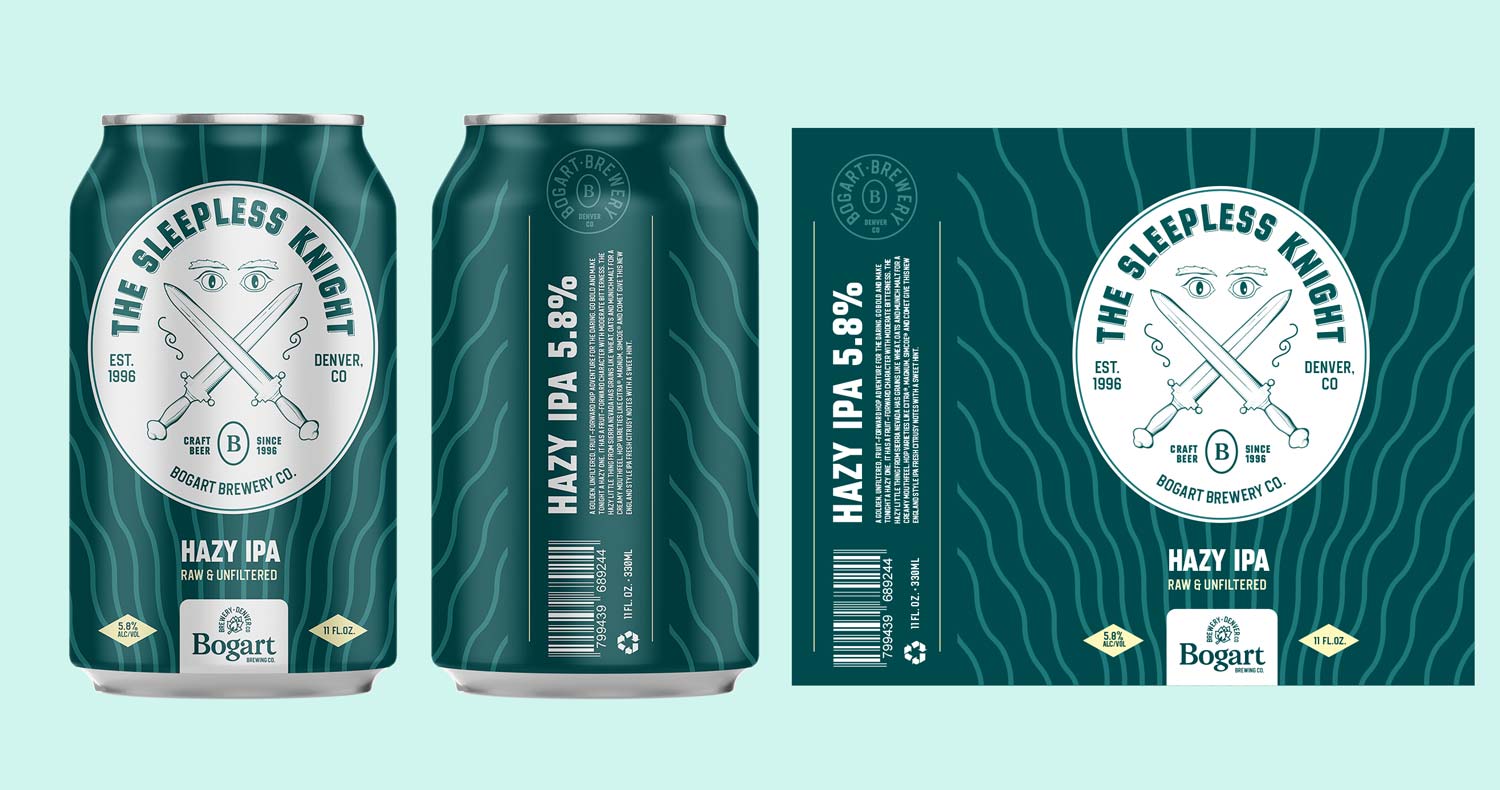 Bogart brewery craft brewery branding beer can label design mockup Kalistostudio craft beer design