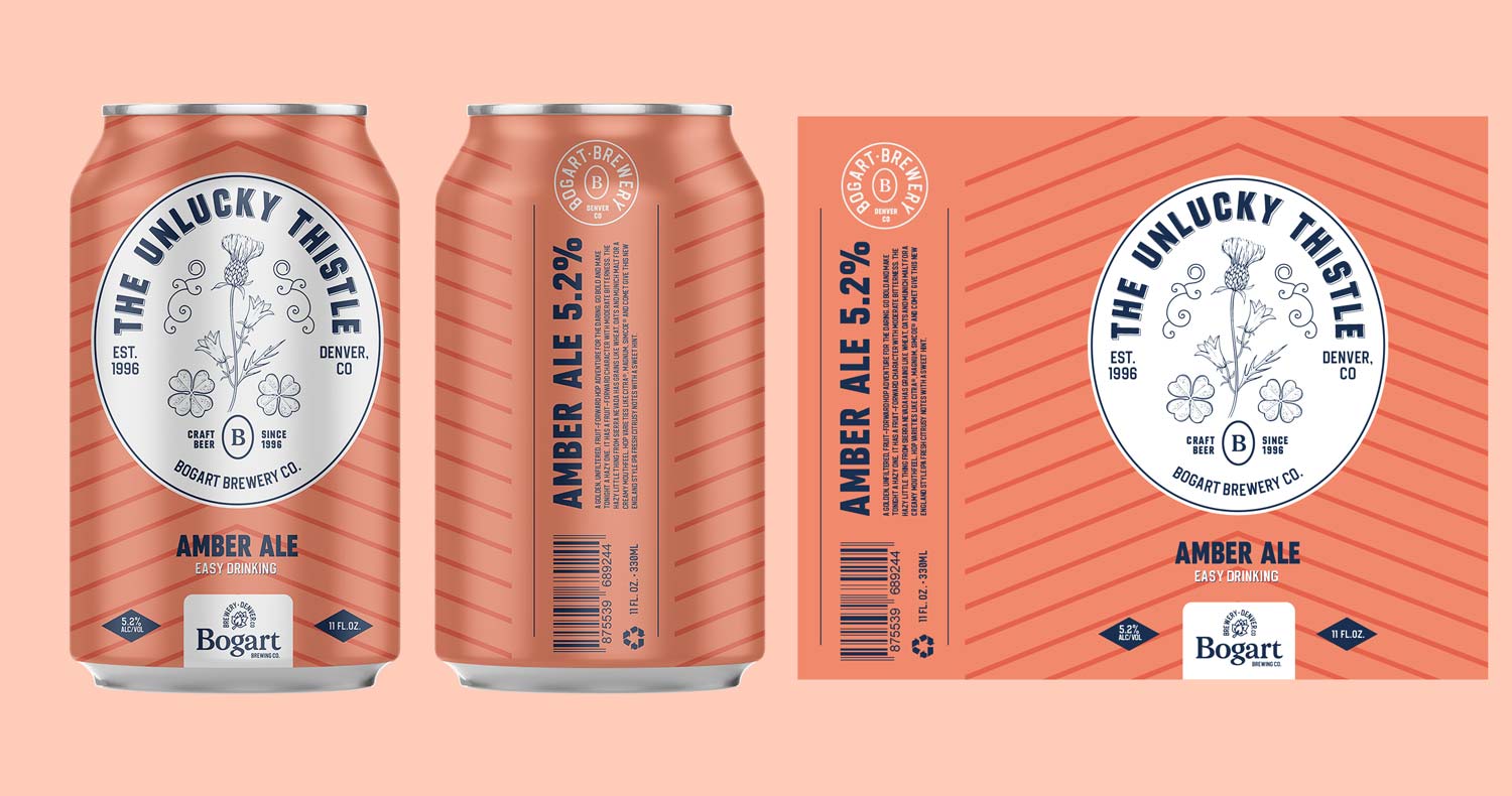 Bogart brewery craft brewery branding beer can label design mockup Kalistostudio craft beer design